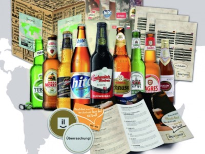 Gavesæt med øl fra hele verden